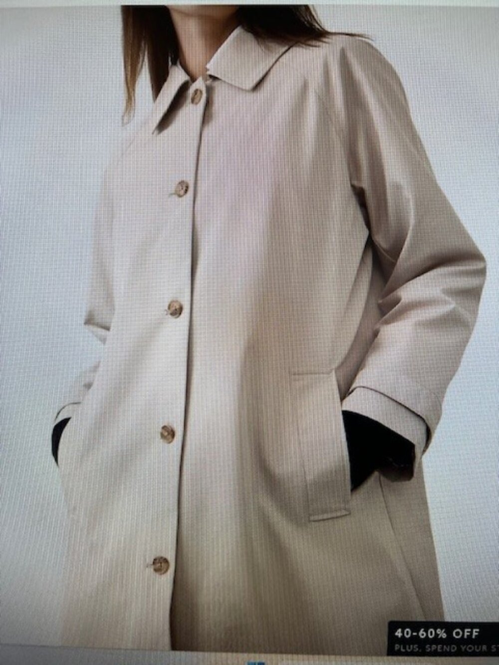 Banana Republic Twill Mac Coat NEW WITH TAGS